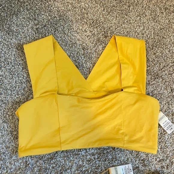 L* Space Parker Bikini square neck yellow size large / small - Picture 2 of 10
